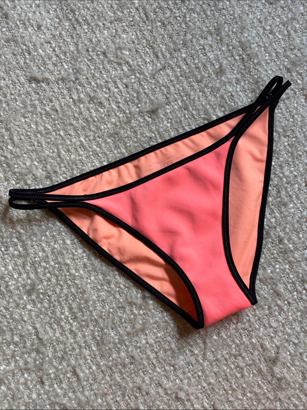 🌞 VICTORIAS SECRET WOMENS SIZE SNALL ORANGE BIKINI BOTTOMS
